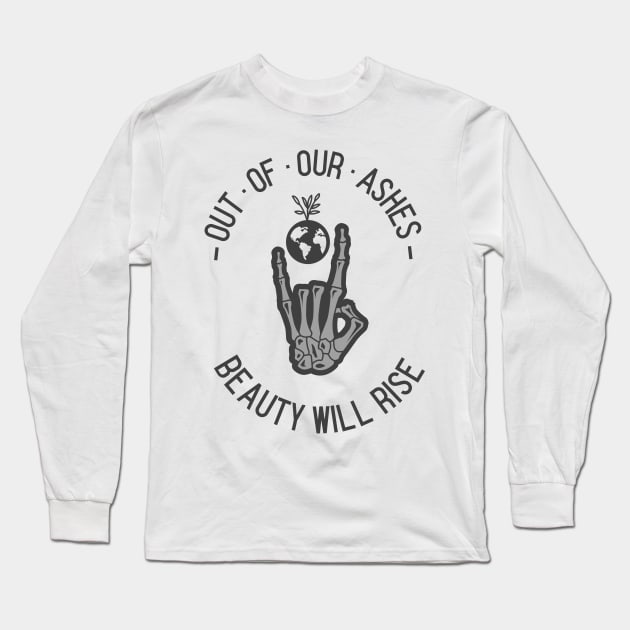 Biker Club - Out of Our Ashes - Beauty Will Rise Long Sleeve T-Shirt by Expanse Collective